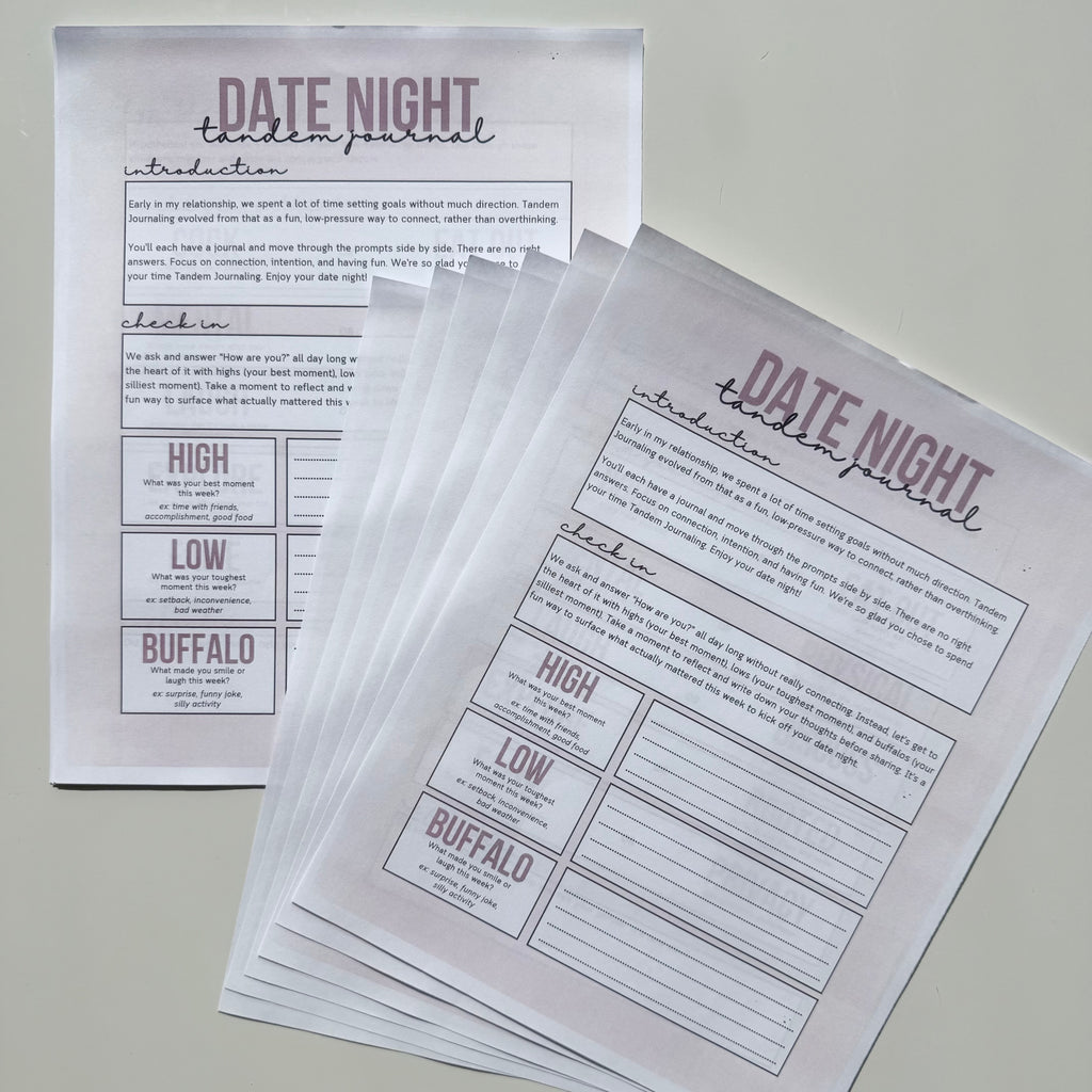Tandem Journal: Date Night Edition
