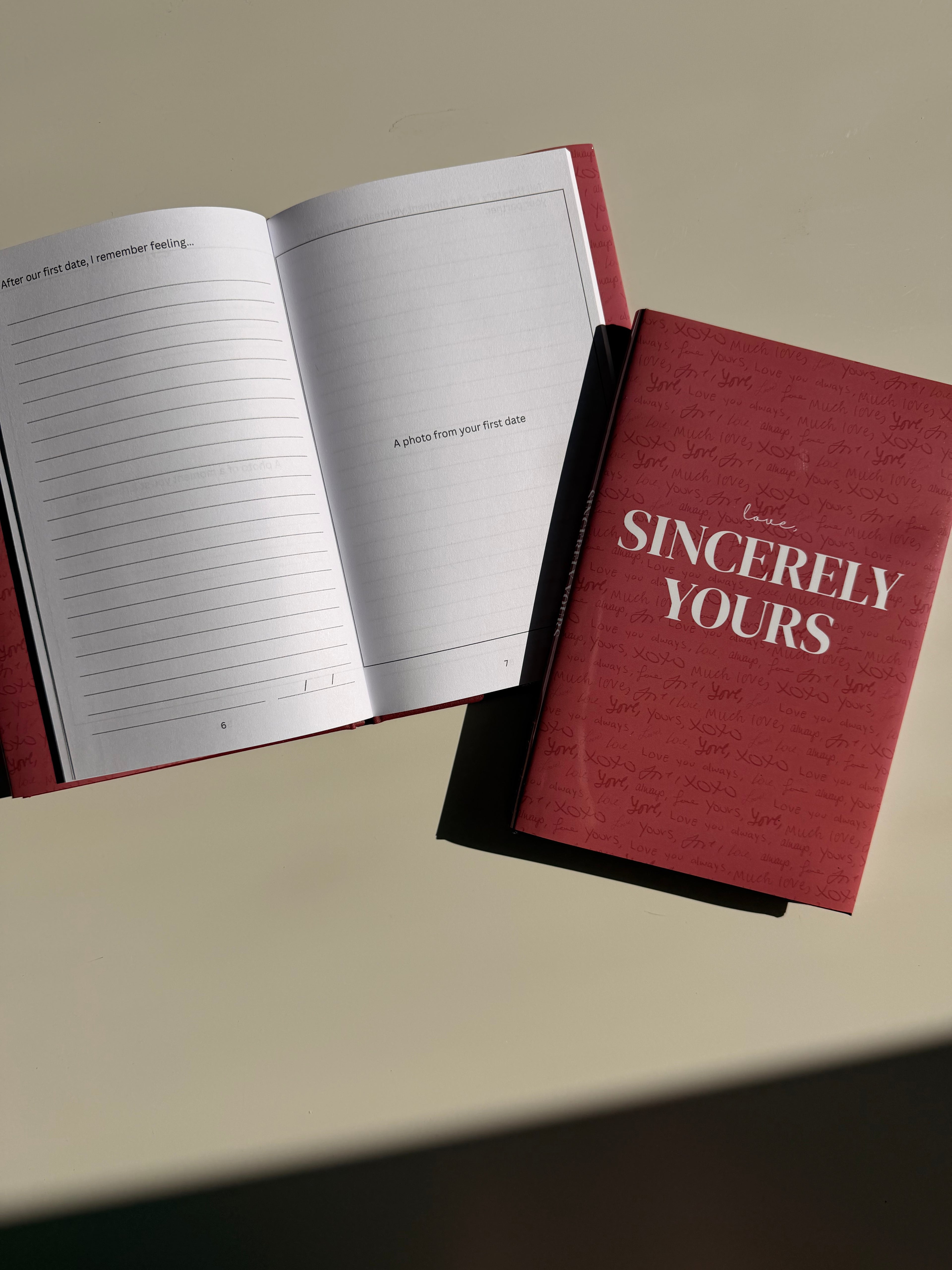 Sincerely Yours, Tandem Journal