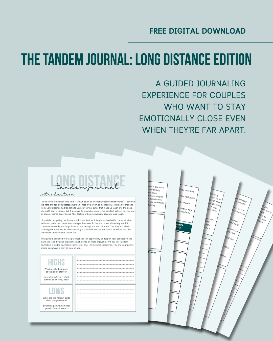 Tandem Journal: Long Distance Edition